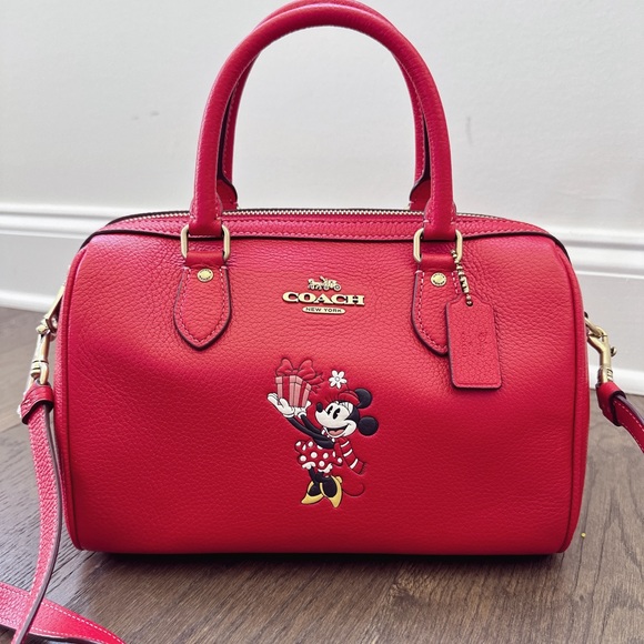 NWT Coach CM862 Disney X Coach Rowan Satchel Minnie Mouse
